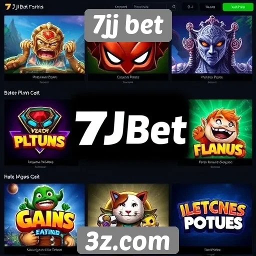 Diversidade de jogos disponíveis na 7jj bet